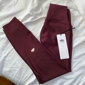 ALO YOGA 7/8 Cherry Cola Airbrush Leggings